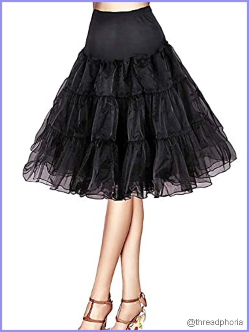 Vintage 50s Tulle Petticoat Slip for Women Rockabilly Prom Under Dress